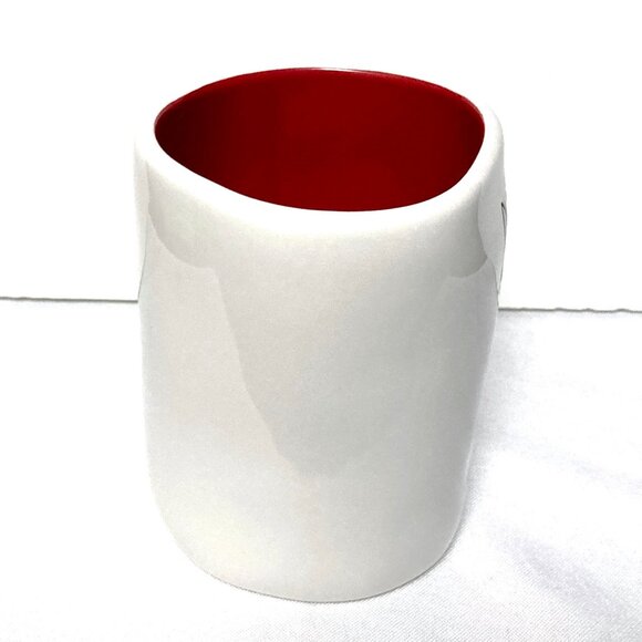 Rae Dunn DECK THE HALLS Coffee Mug Artisan Collection by Magenta White Red - Picture 6 of 11